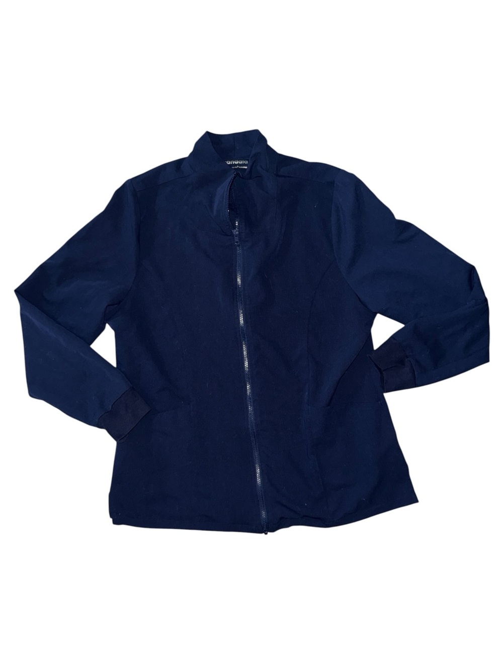 Mandala Scrub Jacket Navy Blue Womens large